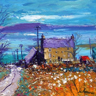 Soft Eveninglight Crinan Harbour 12x12 Soft Eveninglight Crinan Harbour 12x12